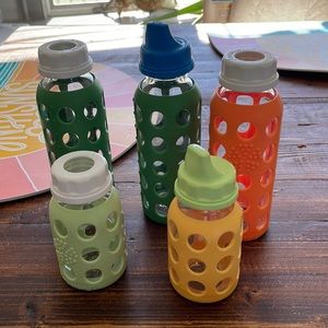 Life force glass baby bottles.